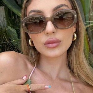 1pc Women\'s Frameless Oval Metal Rhinestone Letter Y2K Stylish Glasses new Rebellious Rose | Accessories | Pc Womens Frameless Oval  main image 2